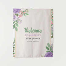 Butterfly Kisses Violet Blume Babydusche