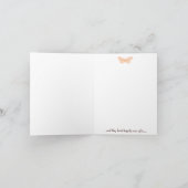 Butterfly Kisses Wedding Danke-Card Dankeskarte (Innenseite)
