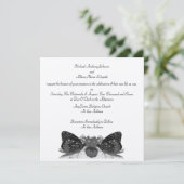 Butterfly Kisses/ Wedding Einladung (Stehend Vorderseite)
