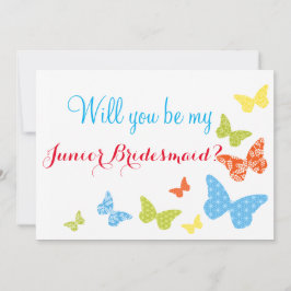 Butterfly Kisses wirst du Junior Bridesmaid sein Einladung