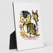 Butterfly & Kitten Fotoplatte (Seite)