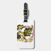 Butterfly & Kitten Gepäckanhänger (Vorderseite vertikal)