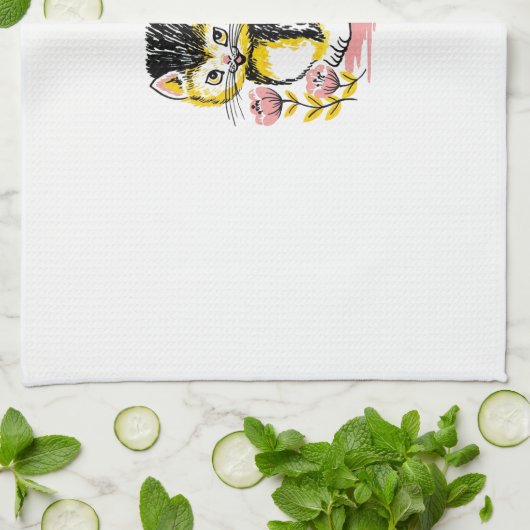 Butterfly & Kitten Handtuch (Gefaltet)