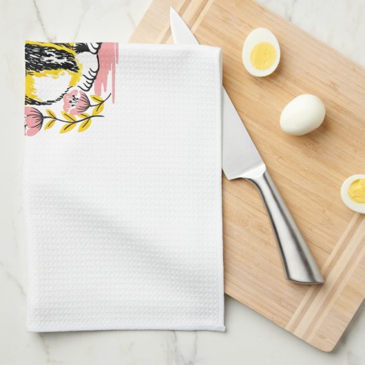 Butterfly & Kitten Handtuch (Viertel Falte)