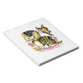Butterfly & Kitten Notizblock (angewinkelt)