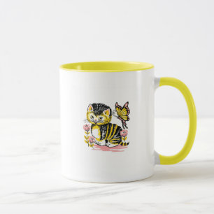 Butterfly & Kitten Tasse