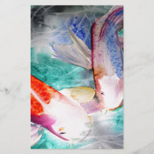 Butterfly Koi Aquarell Japanische Fischkunst