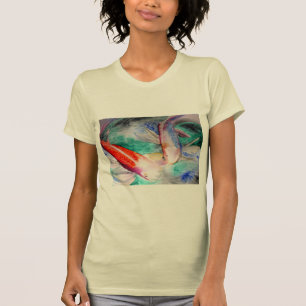 Butterfly Koi Aquarell Japanische Fischkunst T-Shirt