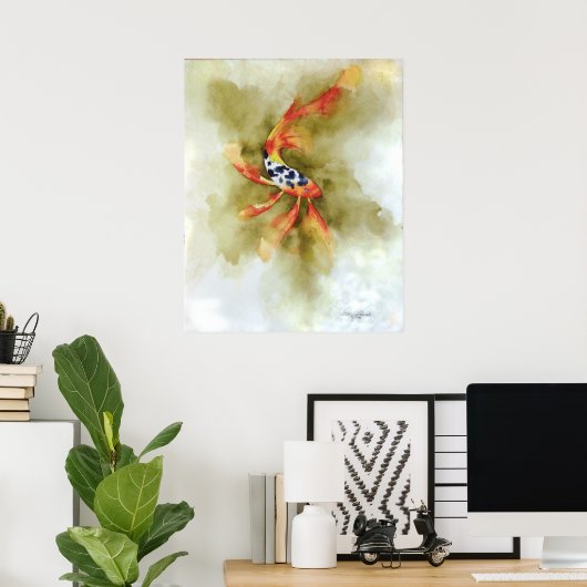 Butterfly Koi Fish Print Poster (Heimbüro)