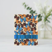 Butterfly-Kollektion Postkarte (Stehend Vorderseite)