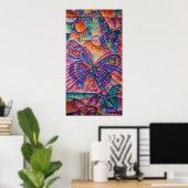 Butterfly-Komposition Canvas Print Poster (Heimbüro)