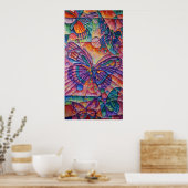 Butterfly-Komposition Canvas Print Poster (Küche)