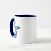 Butterfly-Kontur - Symbol der Transformation Tasse (Vorderseite Links)