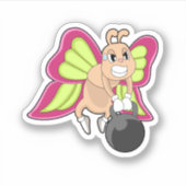 Butterfly-Krafttraining Dumbell Aufkleber (Vorderseite)