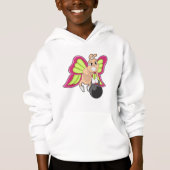 Butterfly-Krafttraining Dumbell Hoodie (Vorderseite)