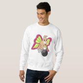 Butterfly-Krafttraining Dumbell Sweatshirt (Vorne ganz)
