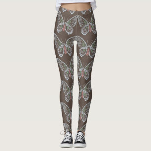 Butterfly Kristall Design Leggings