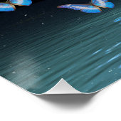 Butterfly-Kristallbaum Poster (Ecke)