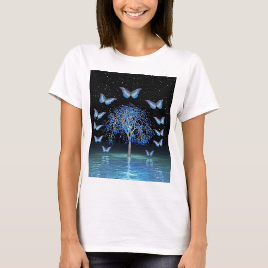 Butterfly-Kristallbaum T-Shirt (Vorderseite)