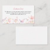 Butterfly küsst benutzerdefinierte Texteinschlussk Begleitkarte (Vorne/Hinten)