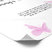 Butterfly küsst, wie groß das Bauchspiel der Mama Poster (Ecke)