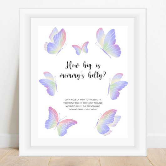 Butterfly küsst, wie groß das Bauchspiel der Mama  Poster