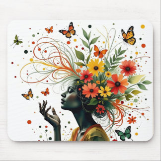 Butterfly-Lady Art Mousepad