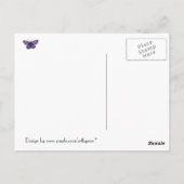 Butterfly Lady Postcard Postkarte (Rückseite)
