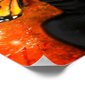 Butterfly Lady Poster - Malerei (Ecke)