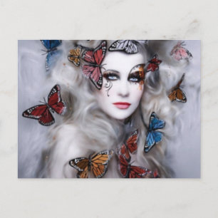 Butterfly Lady Postkarte