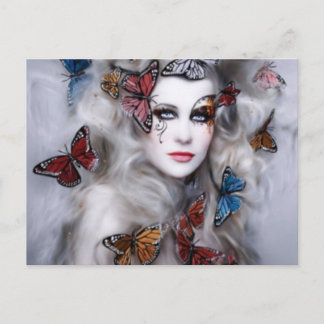 Butterfly Lady Postkarte