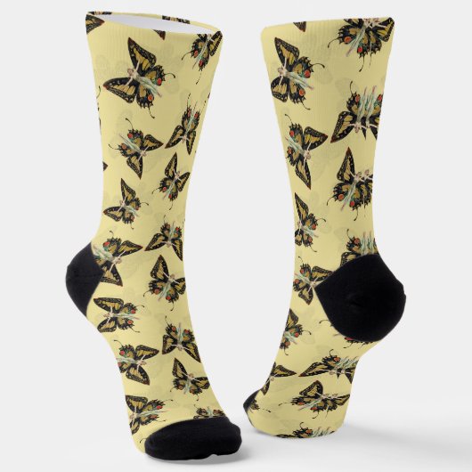 Butterfly Lady Socks Socken (Gewinkelt)