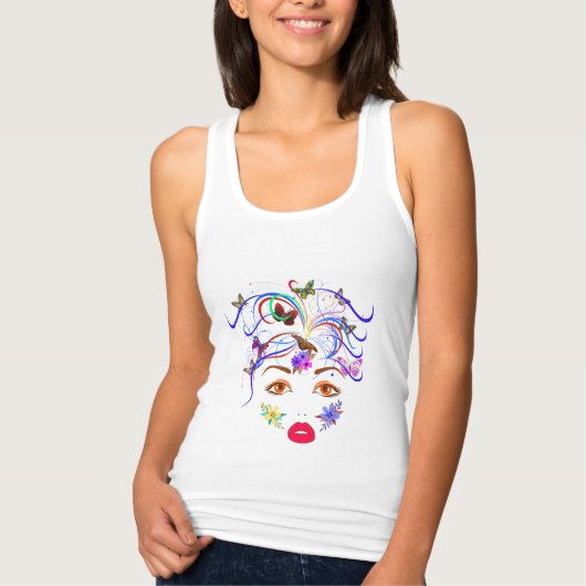 Butterfly Lady Tank Top (Vorderseite)