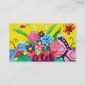 Butterfly & Ladybugs Business Card Visitenkarte (Rückseite)