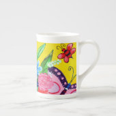 Butterfly & Ladybugs Knochen China Tasse (Rechts)