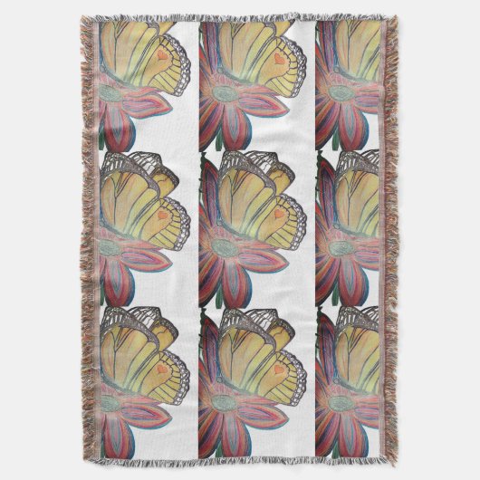 Butterfly landing beautiful decke (Vorderseite Vertikal)