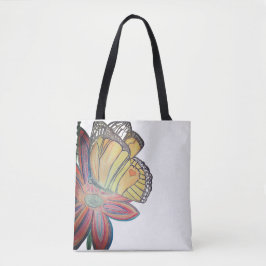 Butterfly landing beautiful tasche