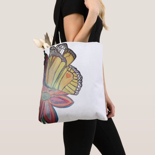 Butterfly landing beautiful tasche (Von Nahem)