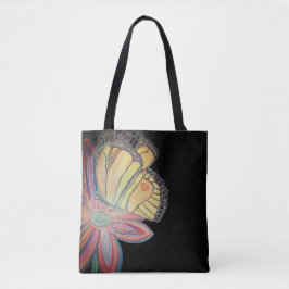Butterfly landing beautiful tasche