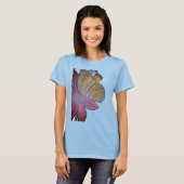 Butterfly landing on flower beautiful T-Shirt (Vorne ganz)