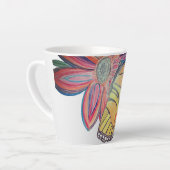 Butterfly landing on flower collection milchtasse (Linke Ecke)