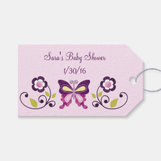 Butterfly Lane & Blume Kinderdusche - Liebesmarken Geschenkanhänger