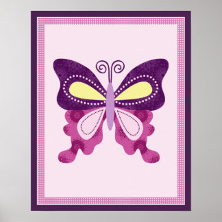 Butterfly Lane Poster Kinderzimmer Art Print 2 of