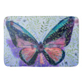 Butterfly Large Bath Mat Blue Badematte (Vorderseite)