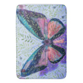 Butterfly Large Bath Mat Blue Badematte (Vorderseite Vertikal)