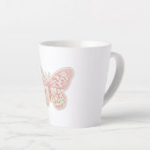 Butterfly Latte Tasse (Rechte Ecke)