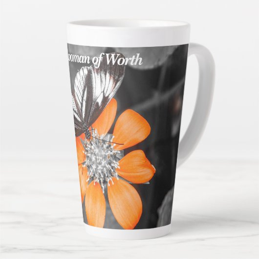 Butterfly Latte Tasse (Rechte Ecke)