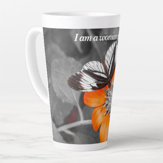 Butterfly Latte Tasse (Linke Ecke)