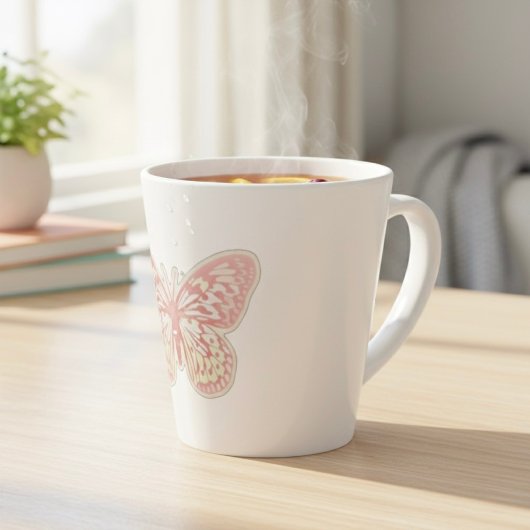 Butterfly Latte Tasse