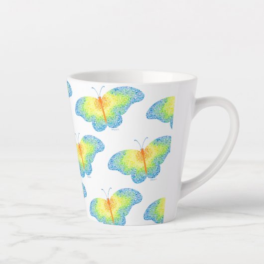 Butterfly Latte Tasse (Rechts)